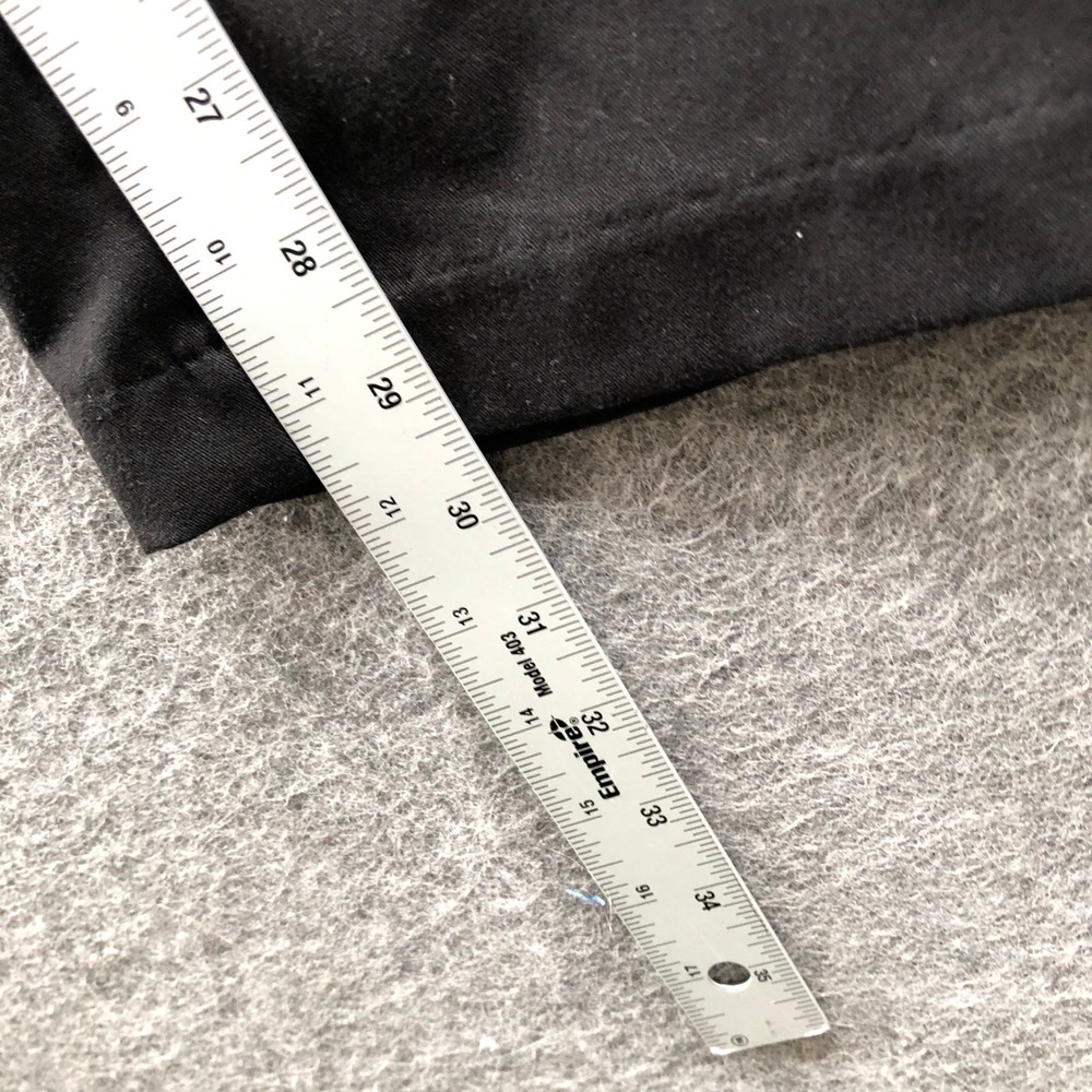 HM Wide Leg Dress‎ Pants Womens 2 Black High Rise Relaxed Straight Flat Front - Picture 7 of 9
